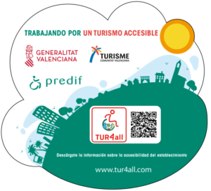 Distintivo Tur4all - Trabajando por un turismo accesible